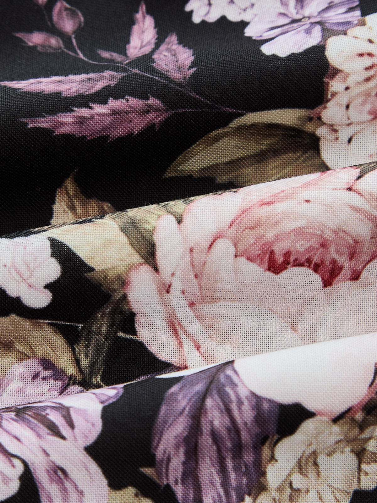 Floral Print Lace Trim Mid Waist Shorts