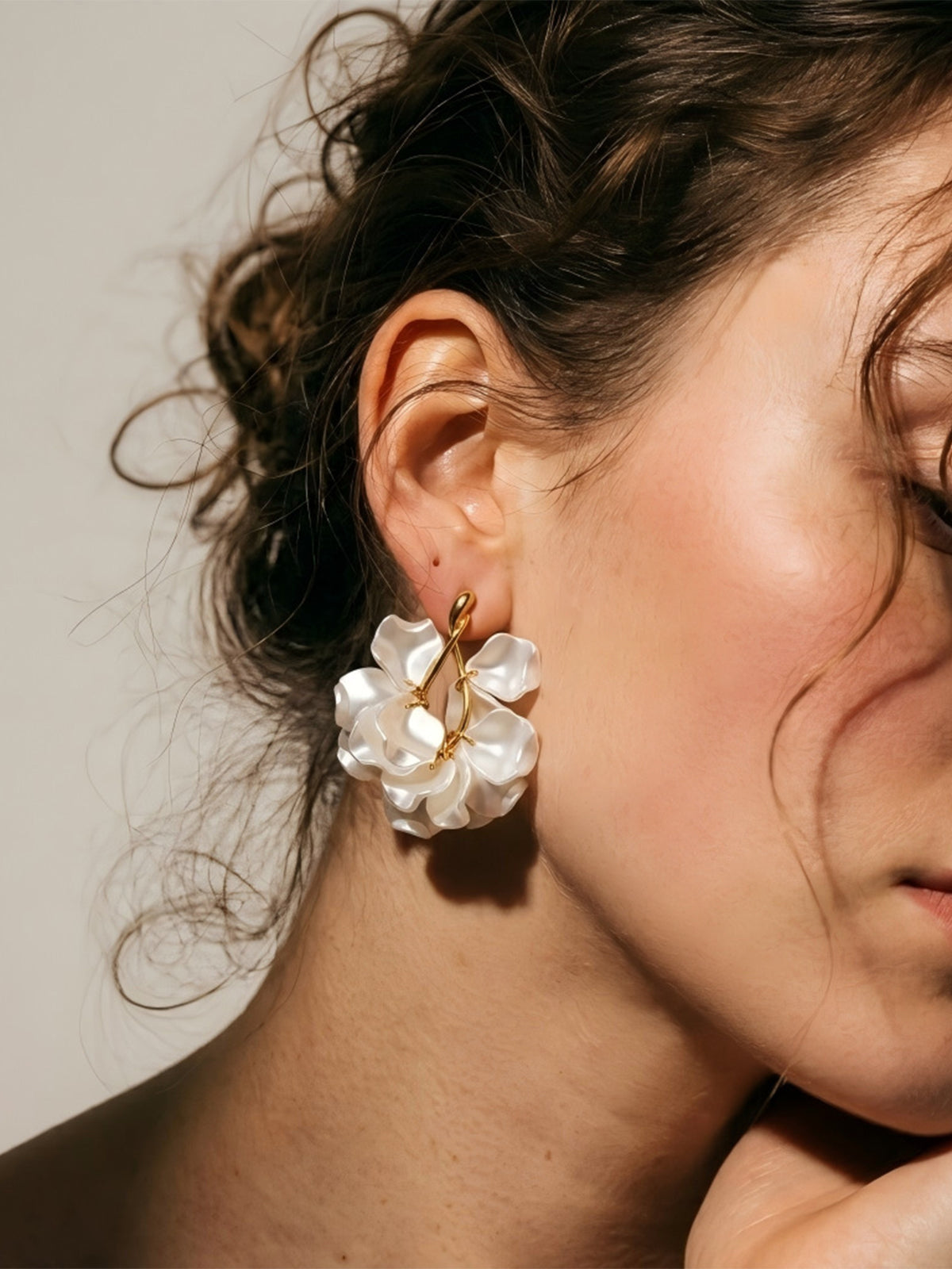 Floral Statement Drop Earrings