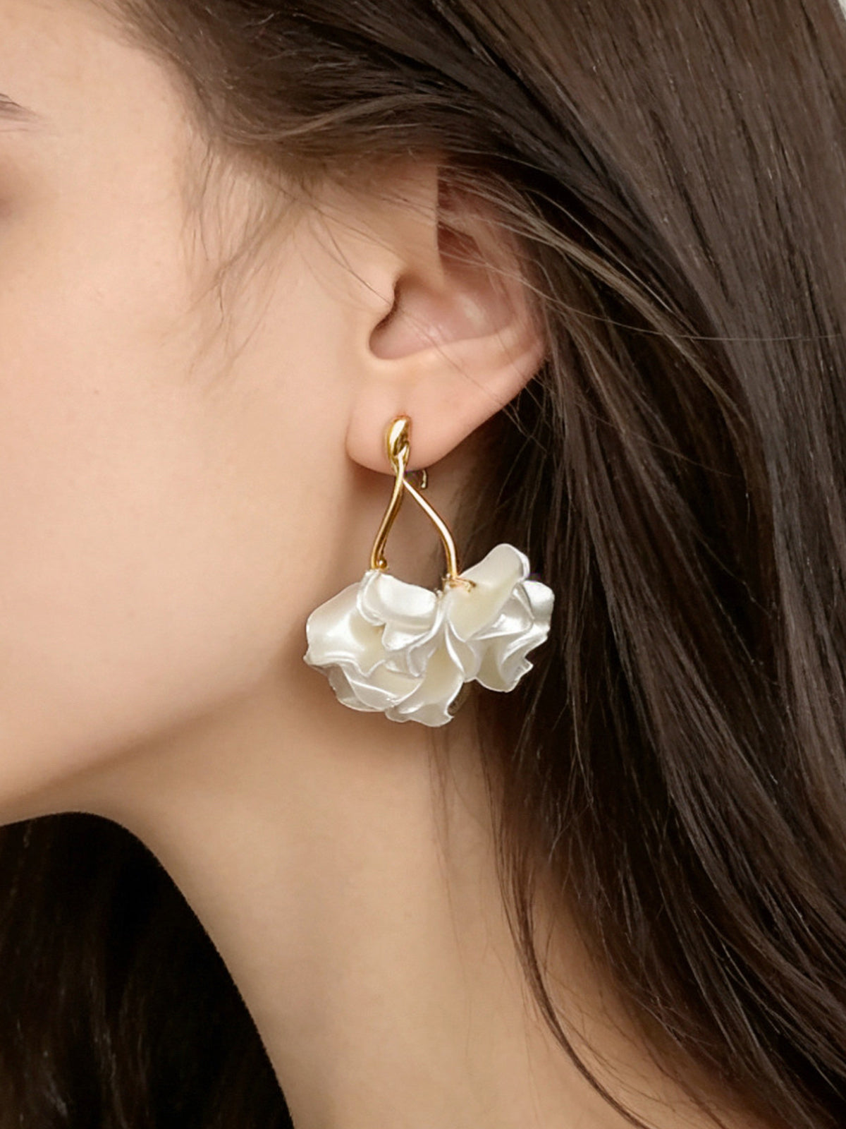 Floral Statement Drop Earrings