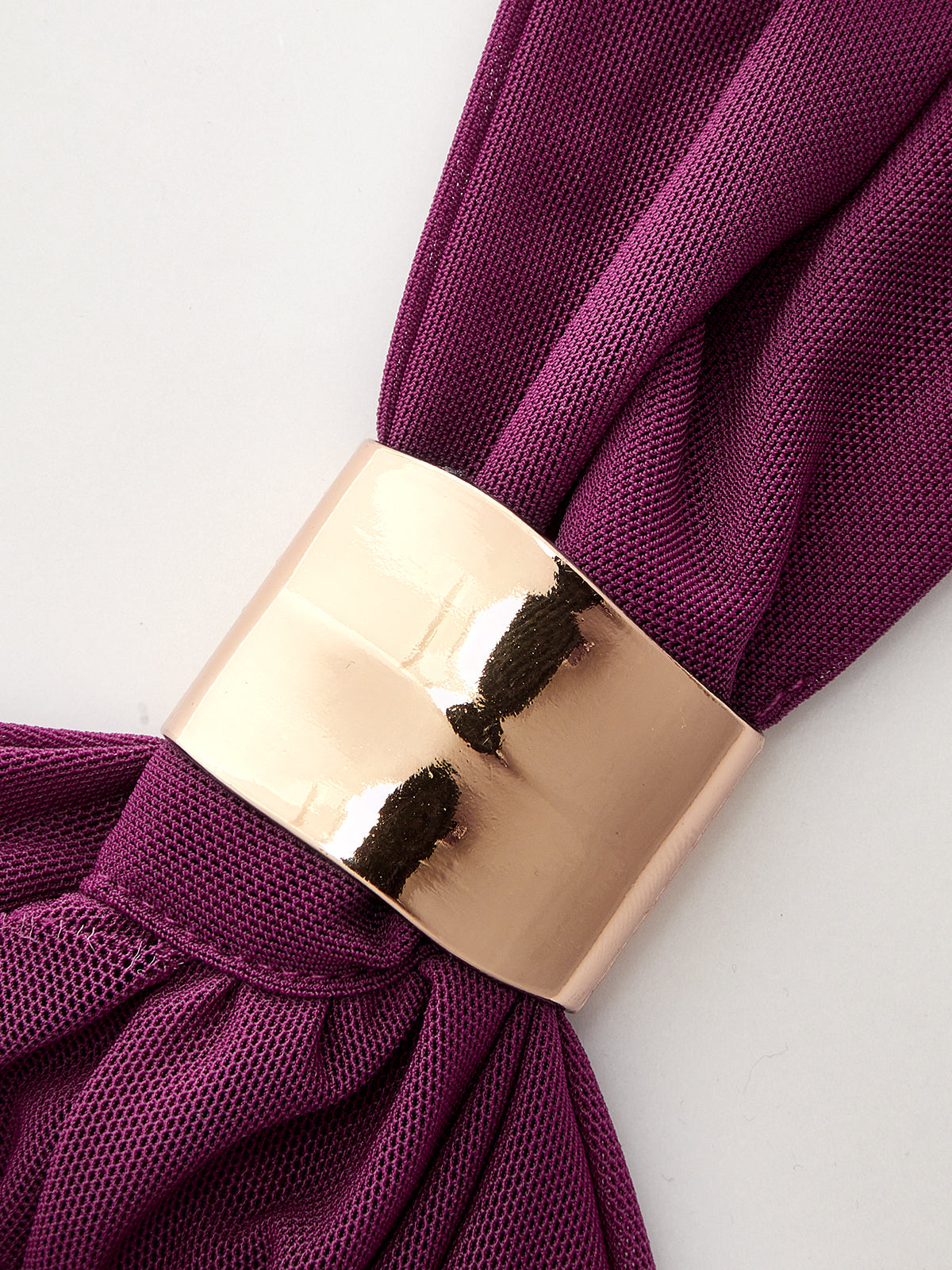Plum Cascade Halter Blouse