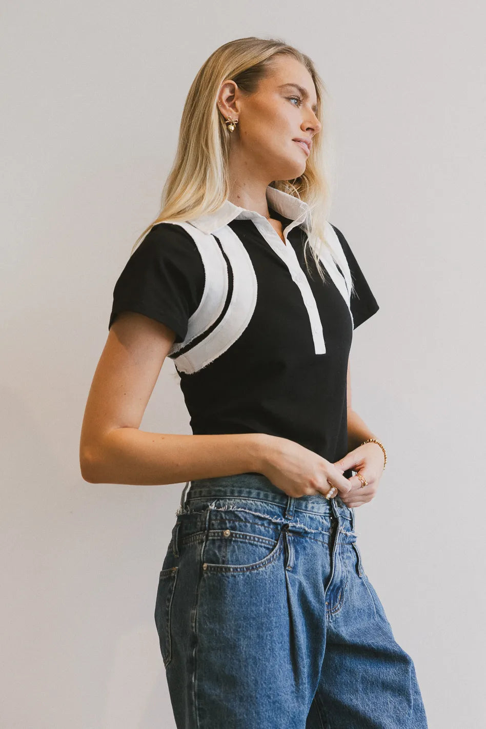 Dune Contrast Top - FINAL SALE