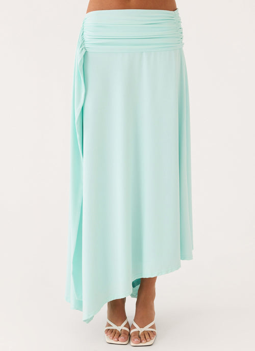 Briege Maxi Skirt - Aqua