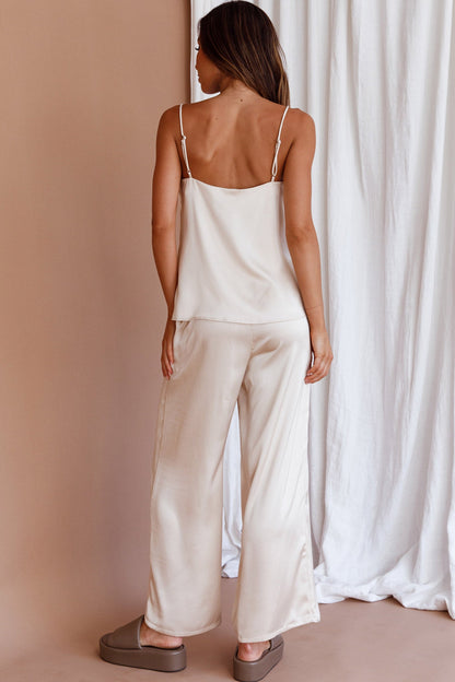 Hotel California Straight Leg Pants Stone