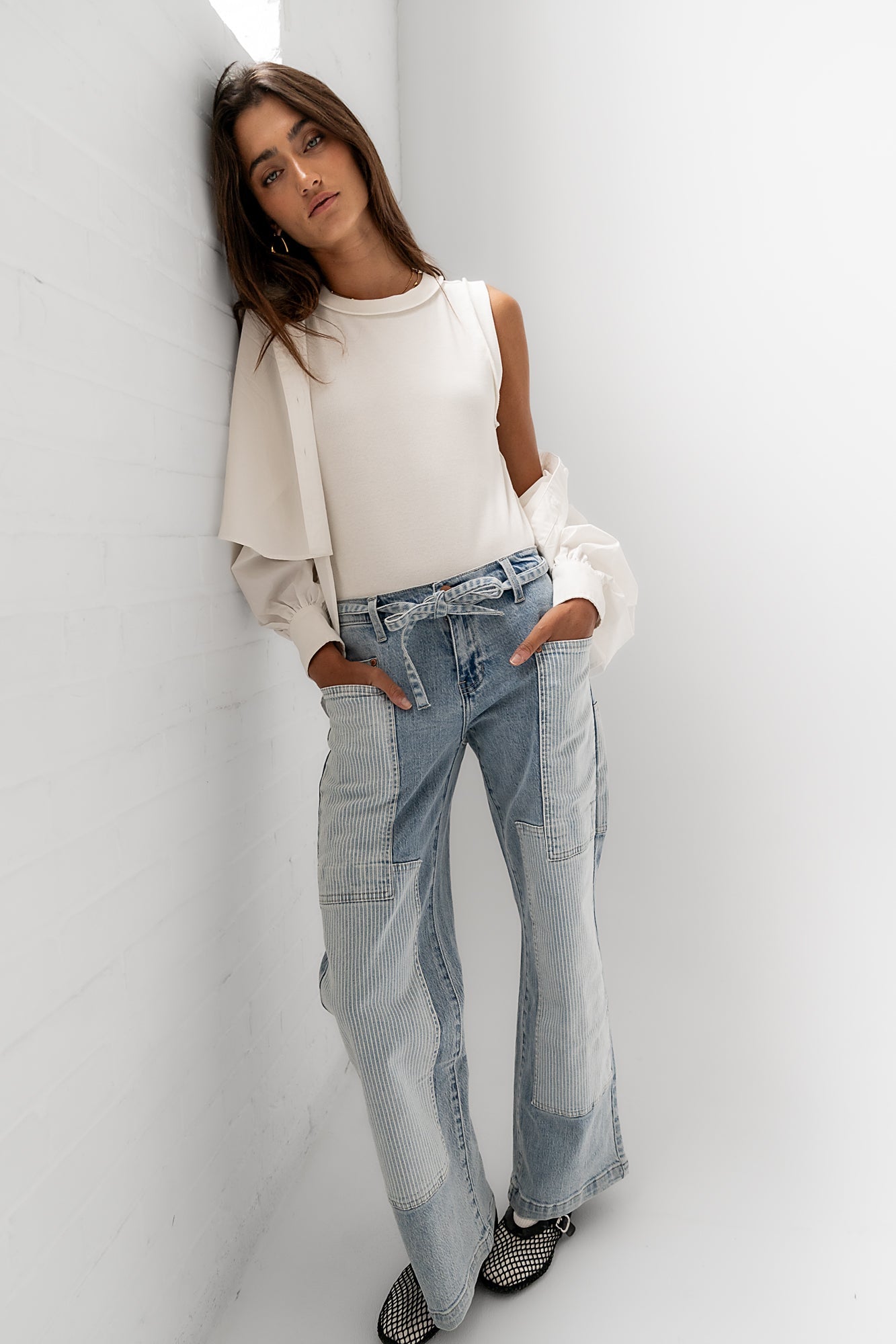 Alice Patchwork Wide Leg Jeans - FINAL SALE