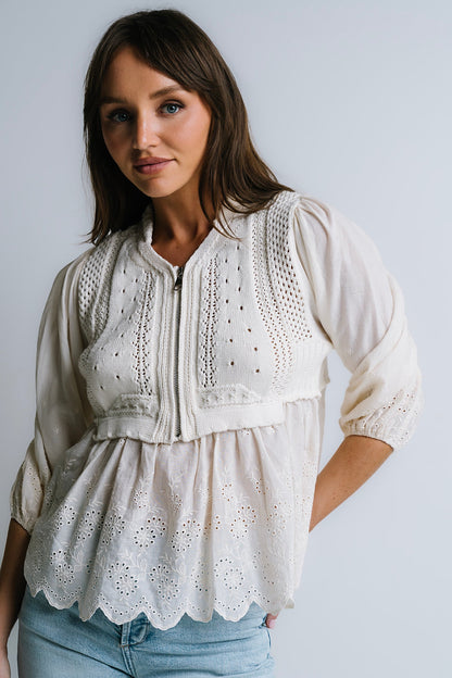 Corey Embroidered Sweater - FINAL SALE