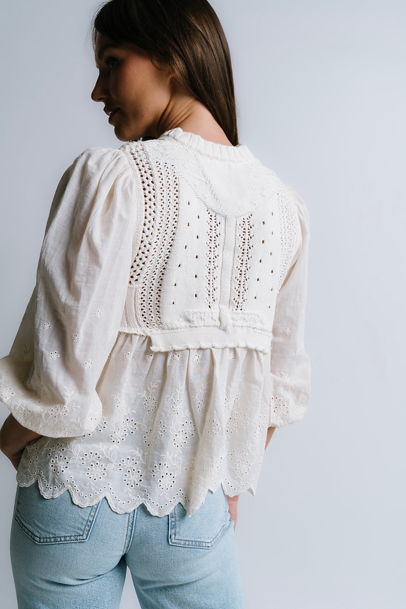 Corey Embroidered Sweater - FINAL SALE