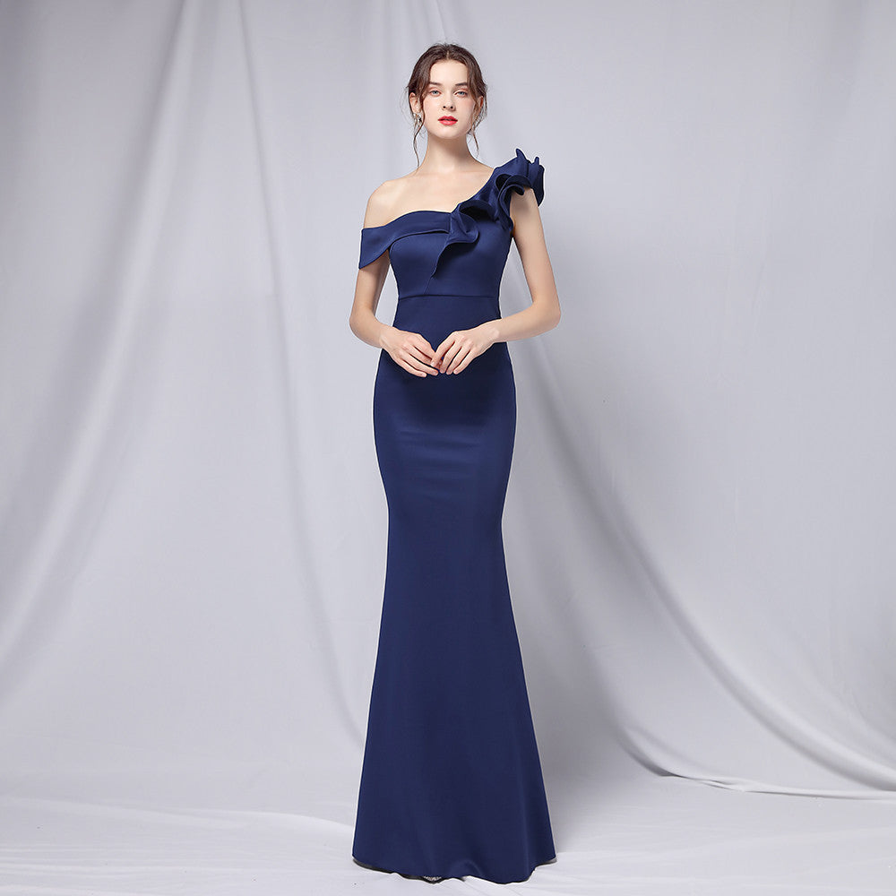 Delana Elegant Formal One Shoulder Dress