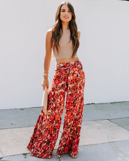 Dandelion Dreams Printed Wide Leg Pants