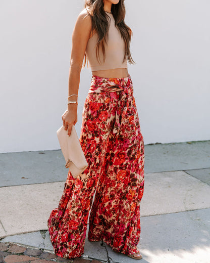 Dandelion Dreams Printed Wide Leg Pants