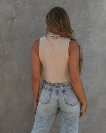 Elias Turtleneck Knit Crop Top