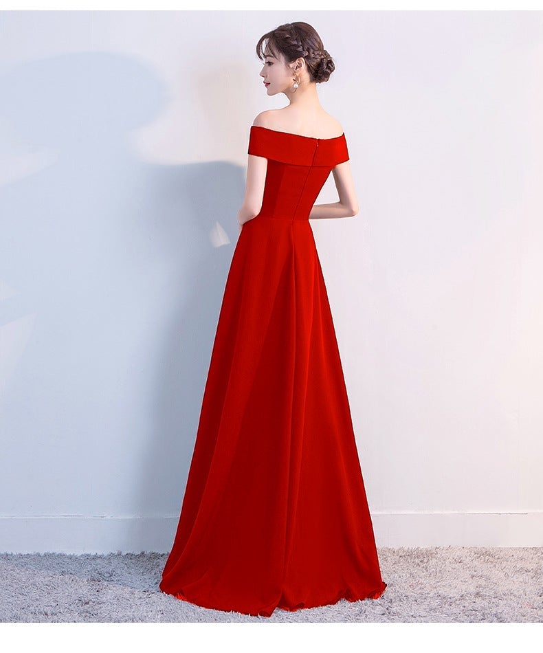 Ella off-the-shoulder gown