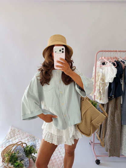 Seaside Cardigan (Seafoam) RESTOCK