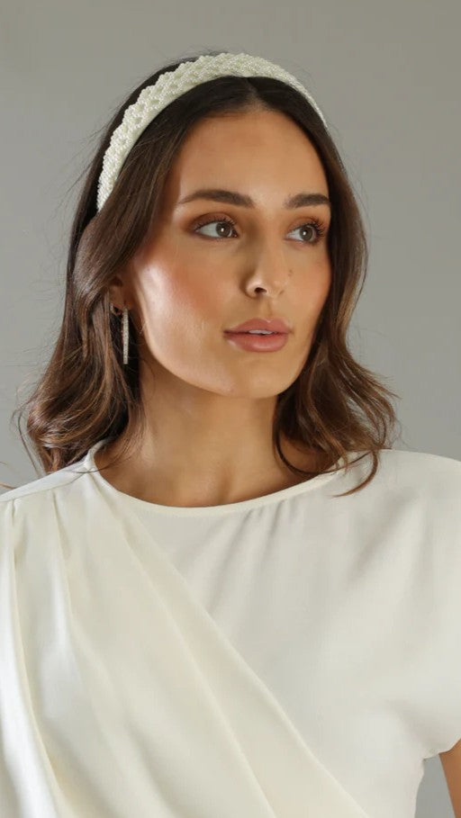Angela Headband - White