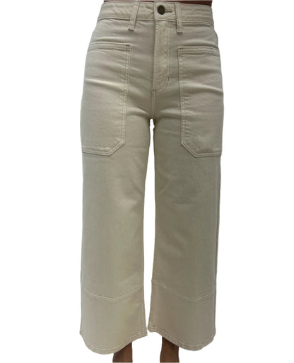 JBD High Rise Cropped Wide Leg Jean