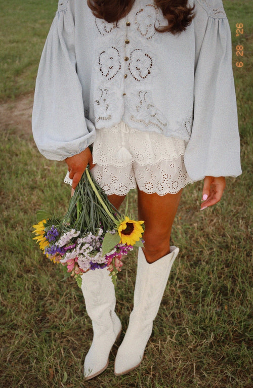 Out In The Country Ruffled shorts