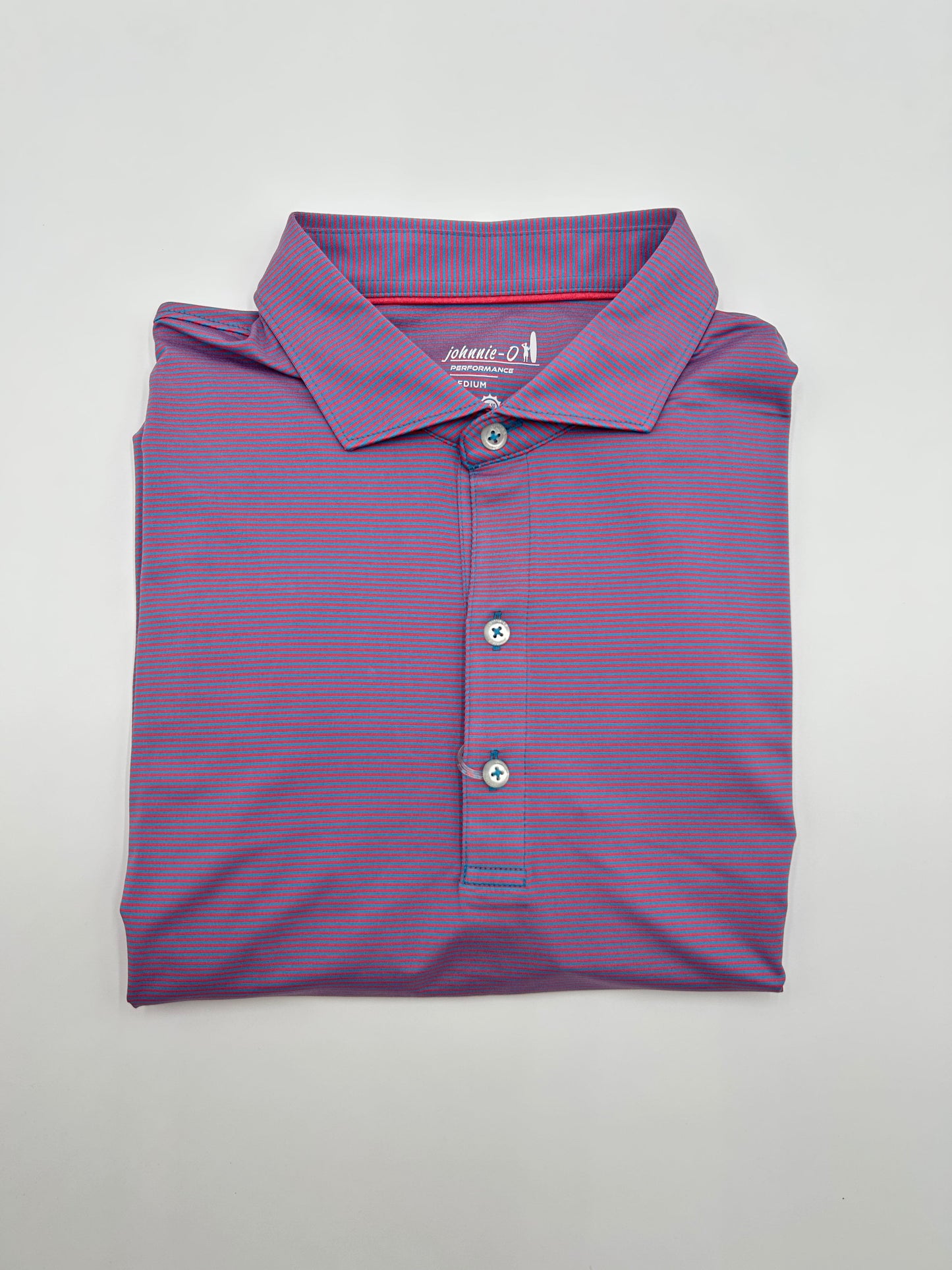 Johnnie O Lyndon Stripe Performance Polo