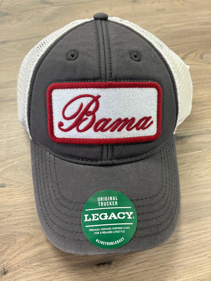 Legacy New Bama Script Trucker Hats