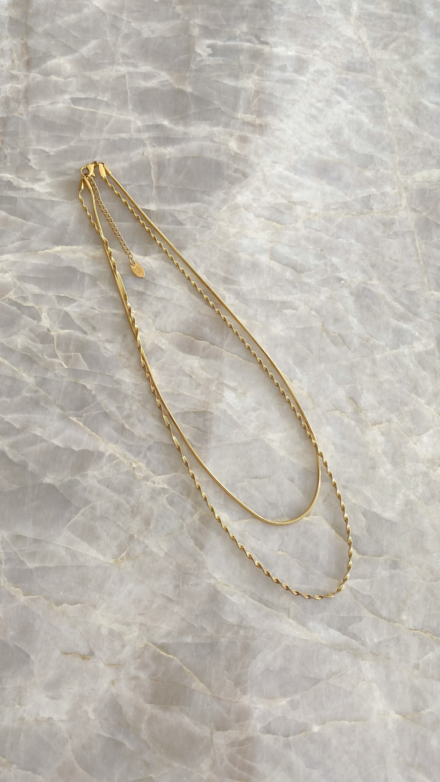 Sarah Twist Necklace Set - Gold