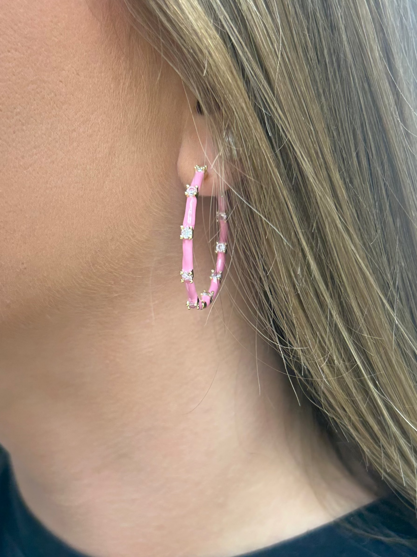 Kiki And Livy Enamel Hoops