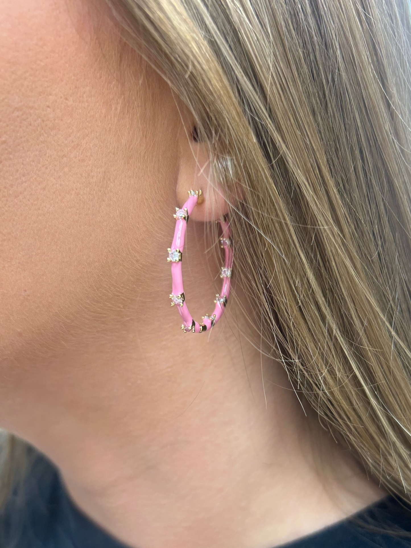 Kiki And Livy Enamel Hoops