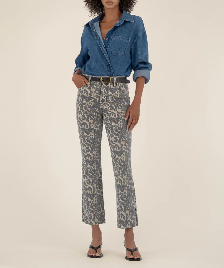 Kut Kelsey High Rise Ankle Flare Jean
