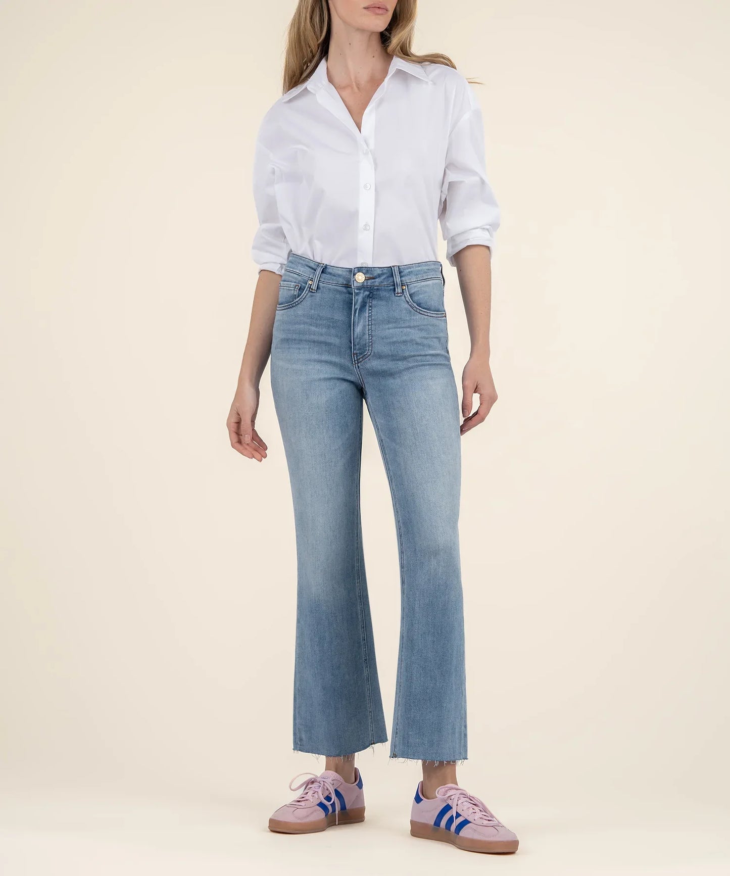 Kut Kelsey High Rise Ankle Flare Jean