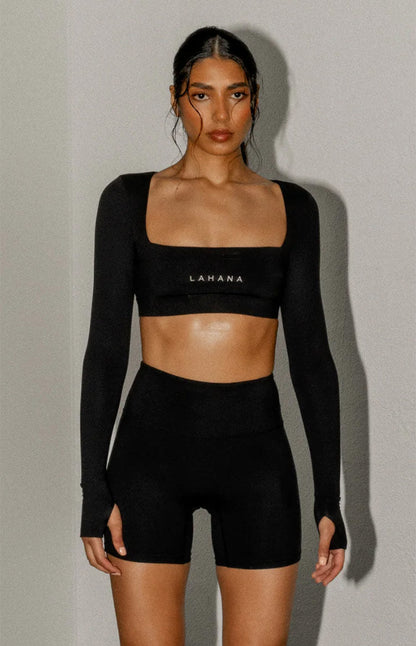 Lahana Chi Chi Black Long Sleeve Top