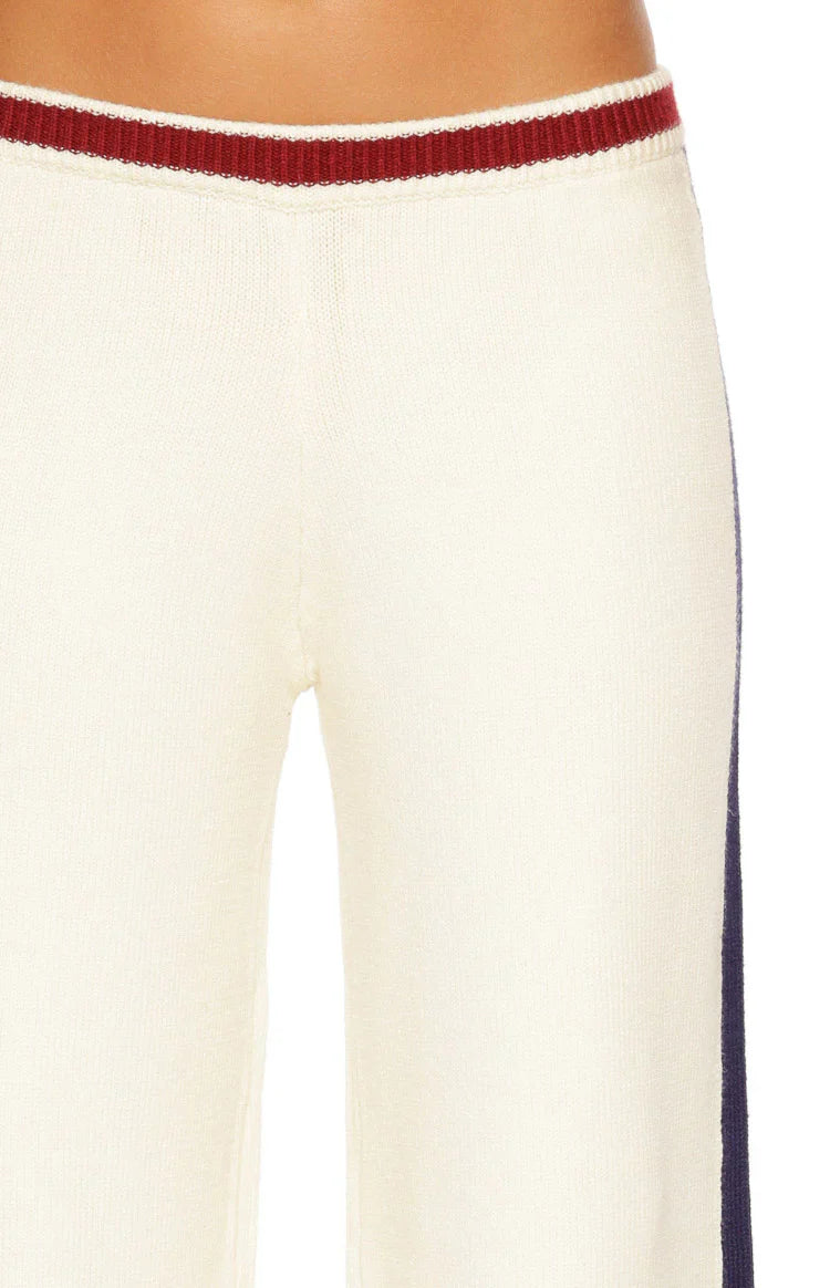 Luna Cream Knit Jacquard Track Pants