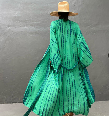 Catch My Flow Floral Bell Sleeve Duster