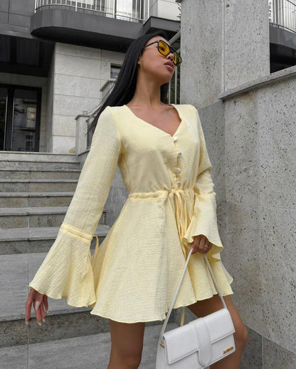 Found Love Pleated Romper - White