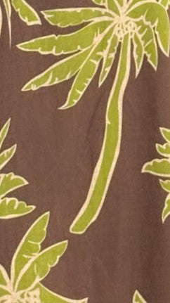 Marcel Maxi Dress - Brown/Green Palm