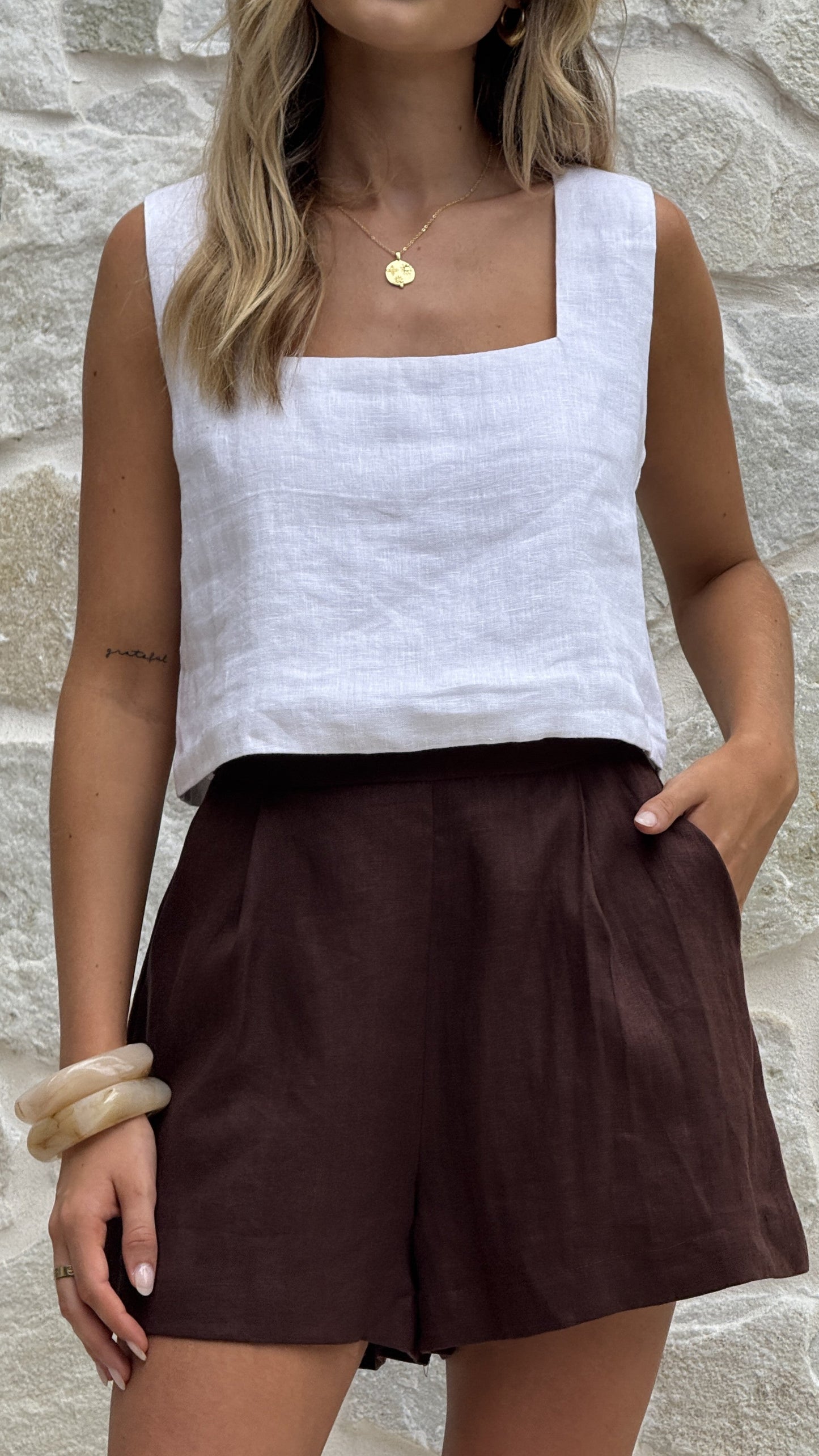 Tillie Shorts - Brown