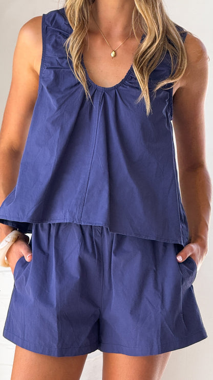 Vika Shorts - Navy