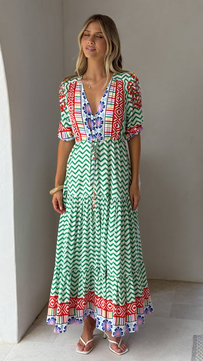 Tessa Maxi Dress - Ziggy Print