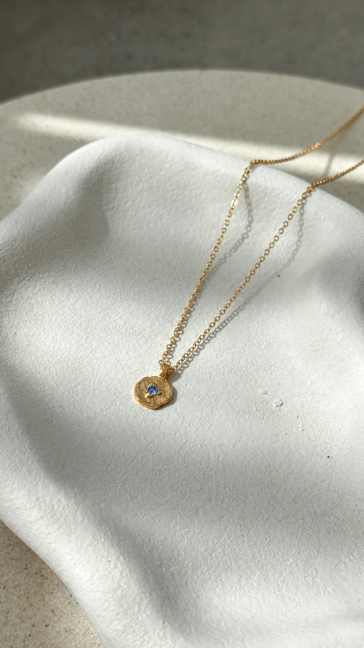 September Birthstone Necklace - Sapphire