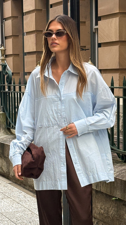Freddy Long Sleeve Shirt - Baby Blue