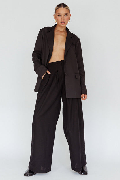Sloan Side Pocket Trouser Pants Black
