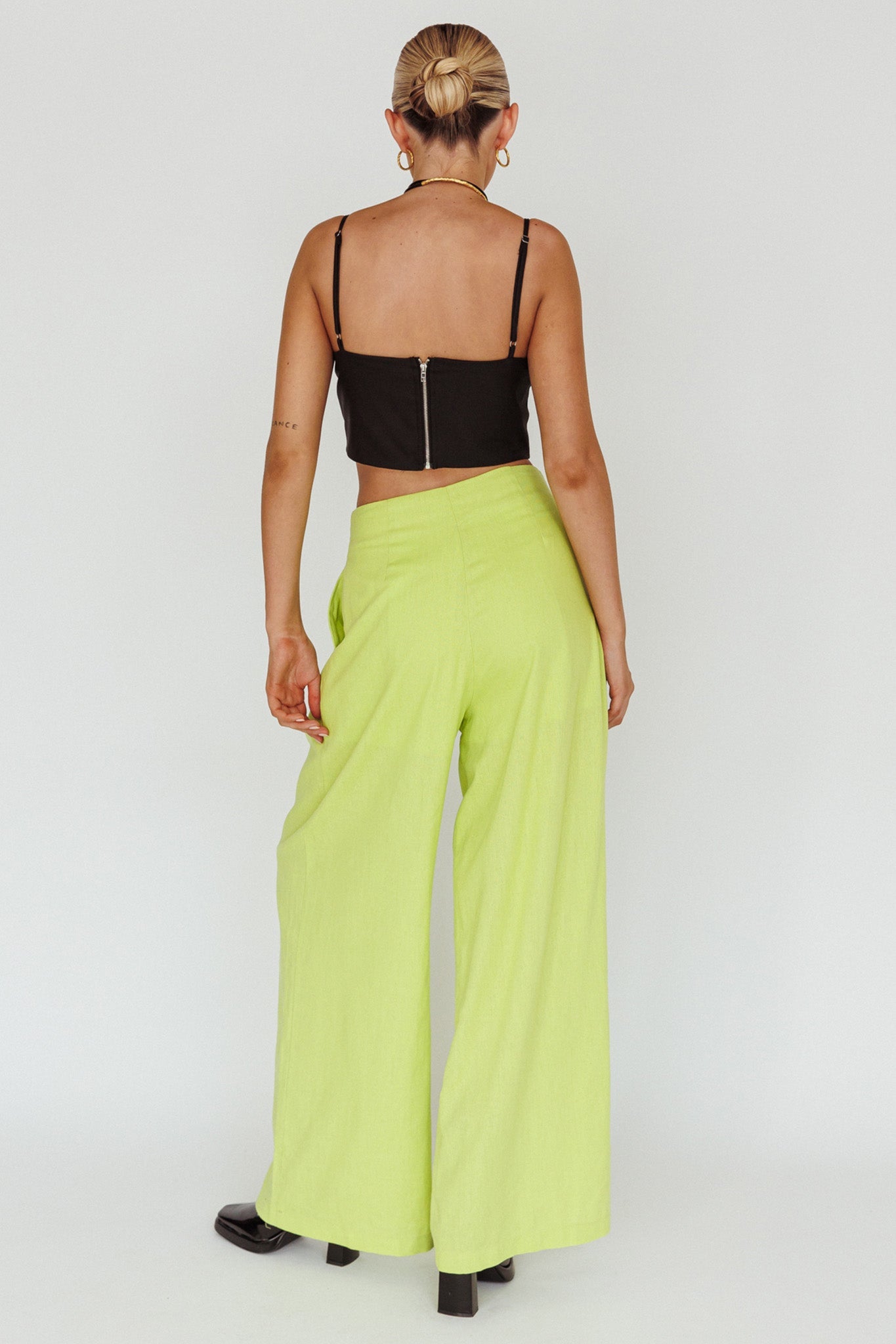 Sloan Side Pocket Trouser Pants Lime