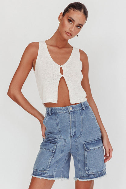 Tardy Cargo Short Jorts Denim