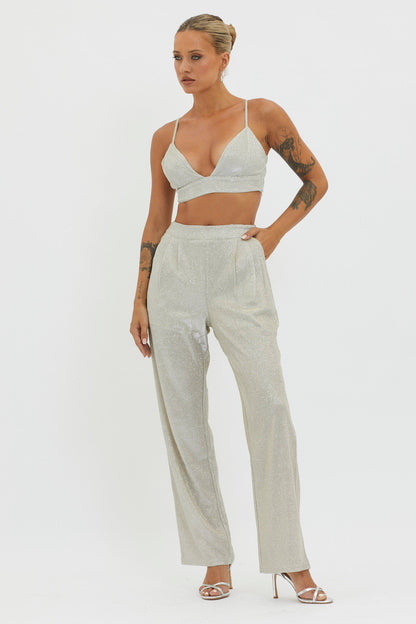 Joyeux Straight Leg Pants Champagne
