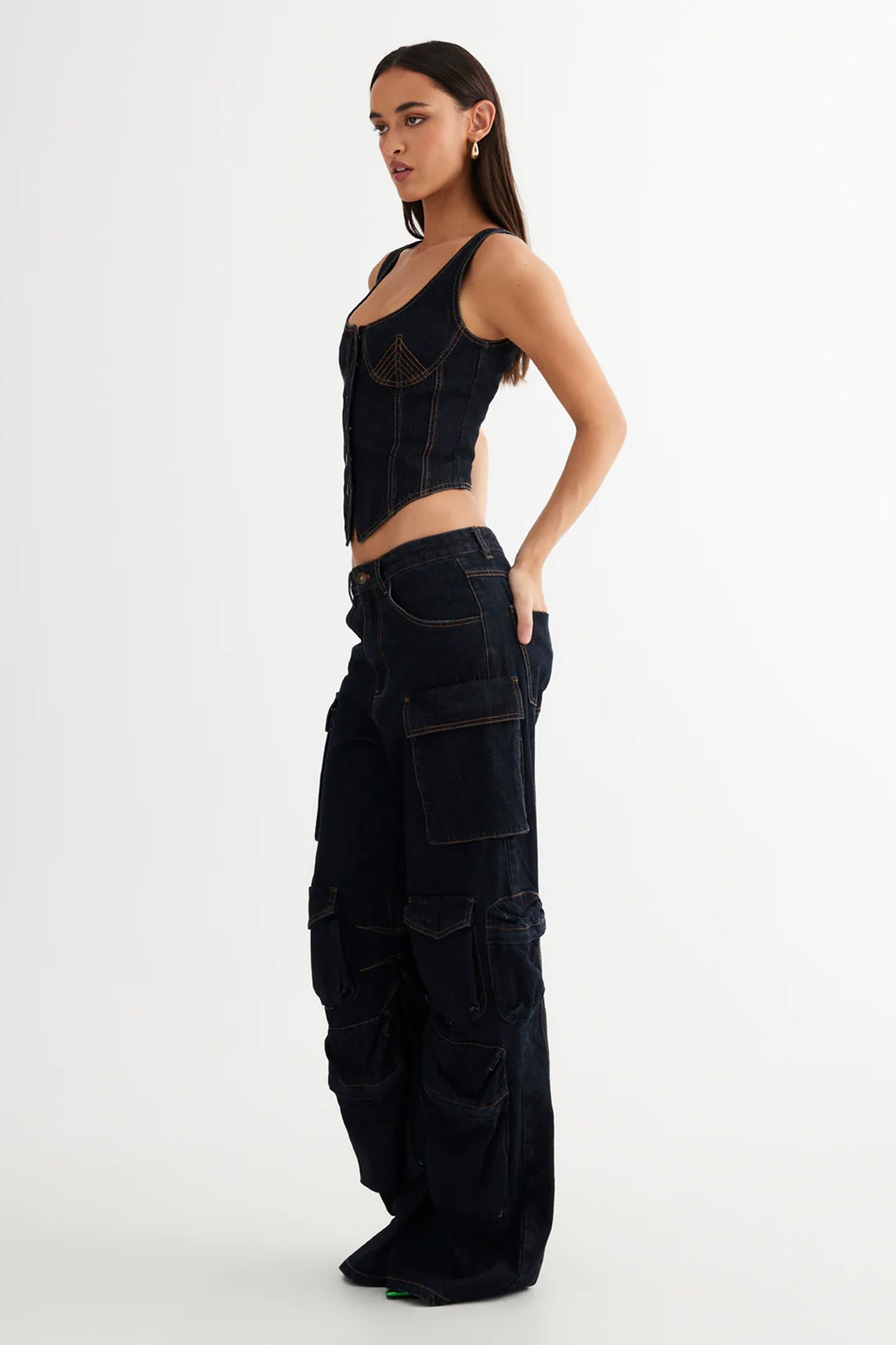 LIONESS Smokeshow Jeans Dark Denim