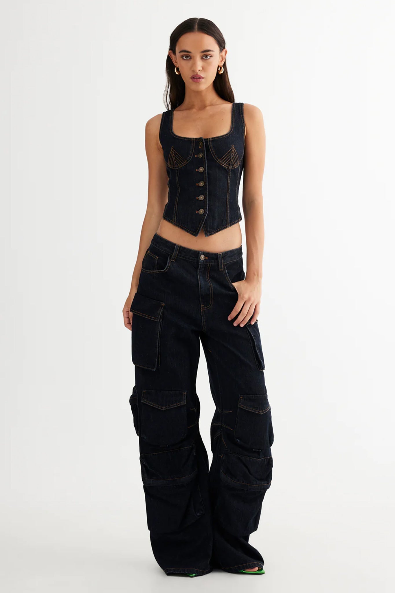 LIONESS Smokeshow Jeans Dark Denim