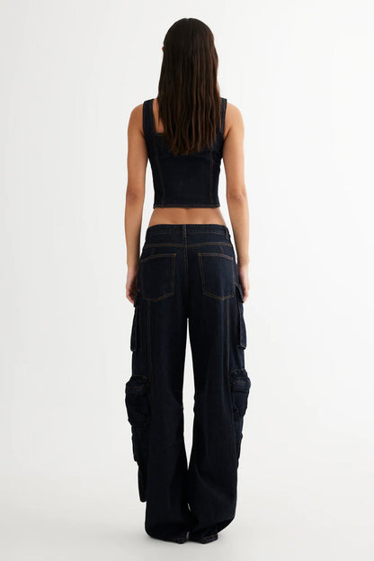 LIONESS Smokeshow Jeans Dark Denim