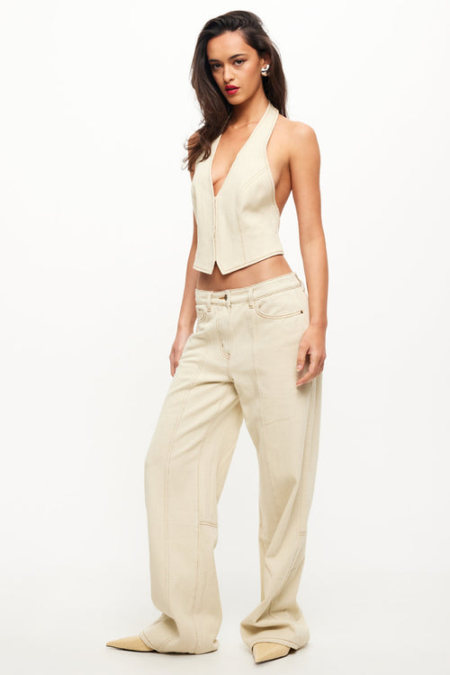 LIONESS Dawson Jeans Ecru