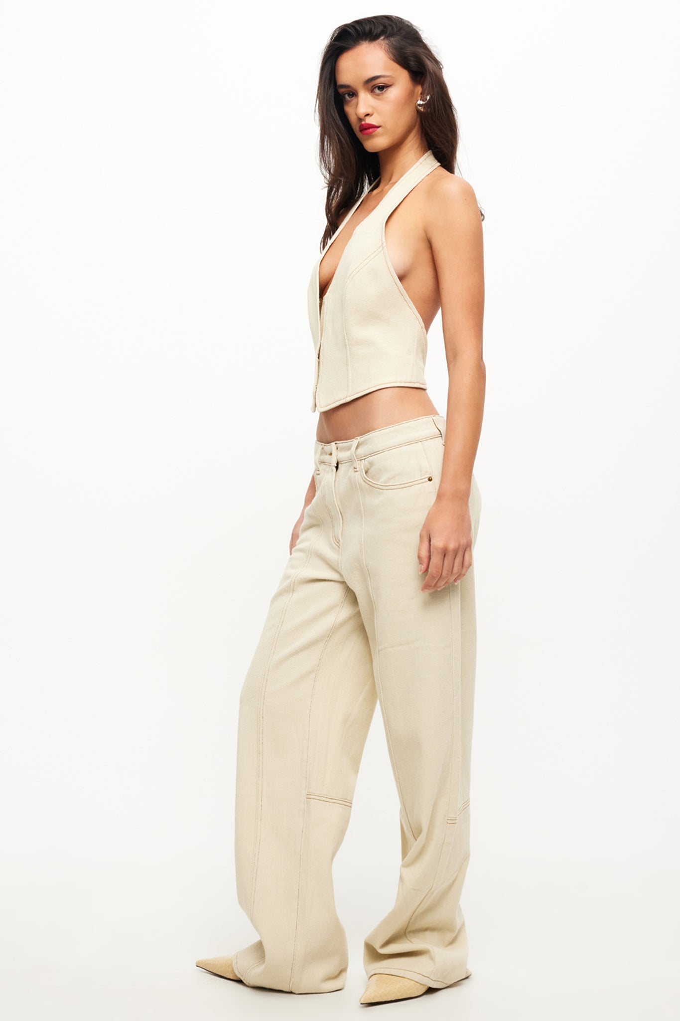 LIONESS Dawson Jeans Ecru