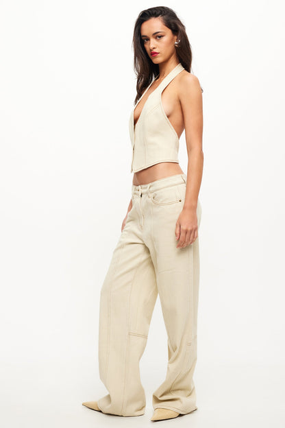 LIONESS Dawson Jeans Ecru