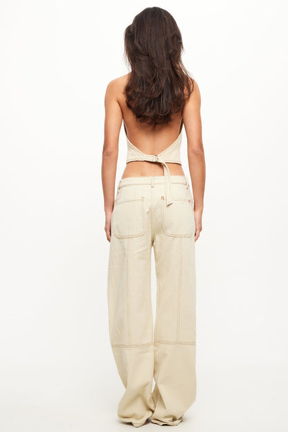 LIONESS Dawson Jeans Ecru