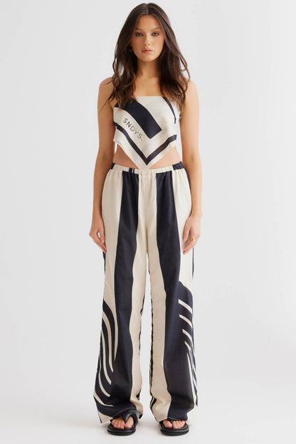SNDYS Alba Pant Black Print