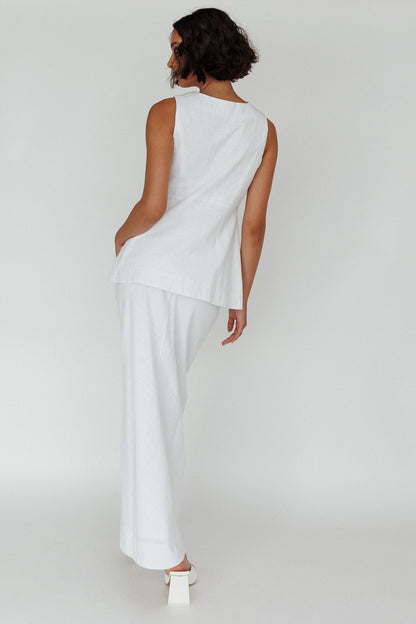 Philomena Midi Skirt White