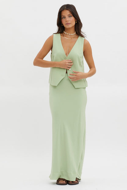 Philomena Midi Skirt Sage